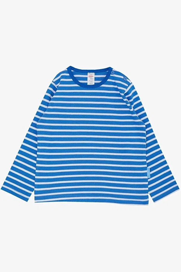 Детская футболка для мальчиков с длинным рукавом Breeze, Saks Blue