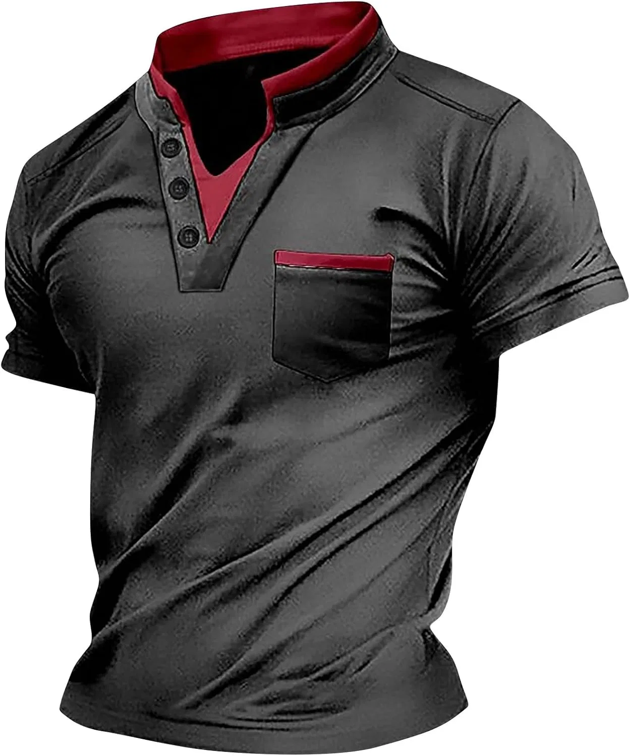 Мужская повседневная футболка-поло Regular Fit NoxwB, Dark Gray