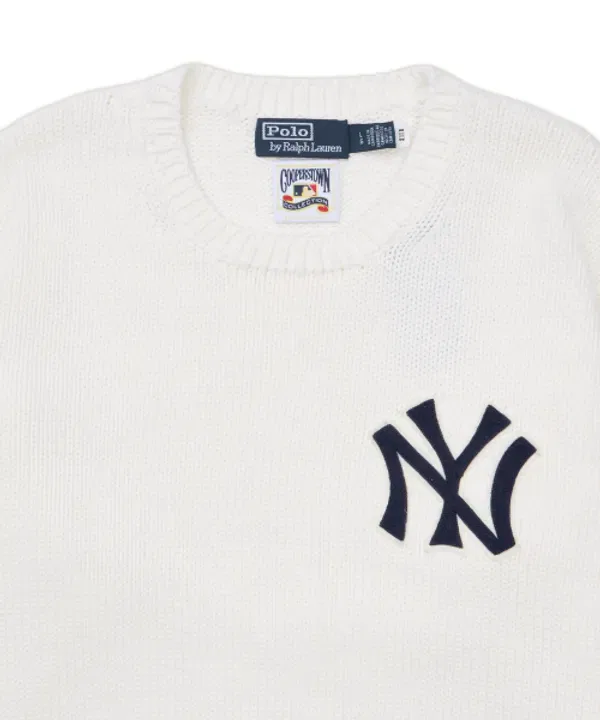Свитер Polo Ralph Lauren Yankees, белый — фото 3