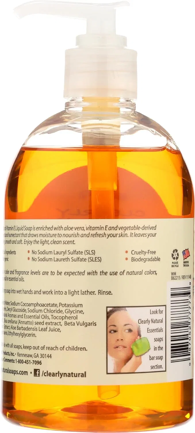 Жидкое мыло для рук Clearly Natural с витамином E, 360 мл — фото 2