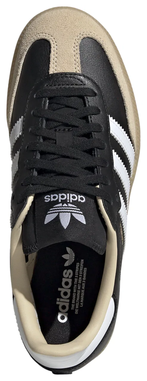 Кроссовки для мальчиков Samba Adidas, цвет White/Black/Beige — фото 4