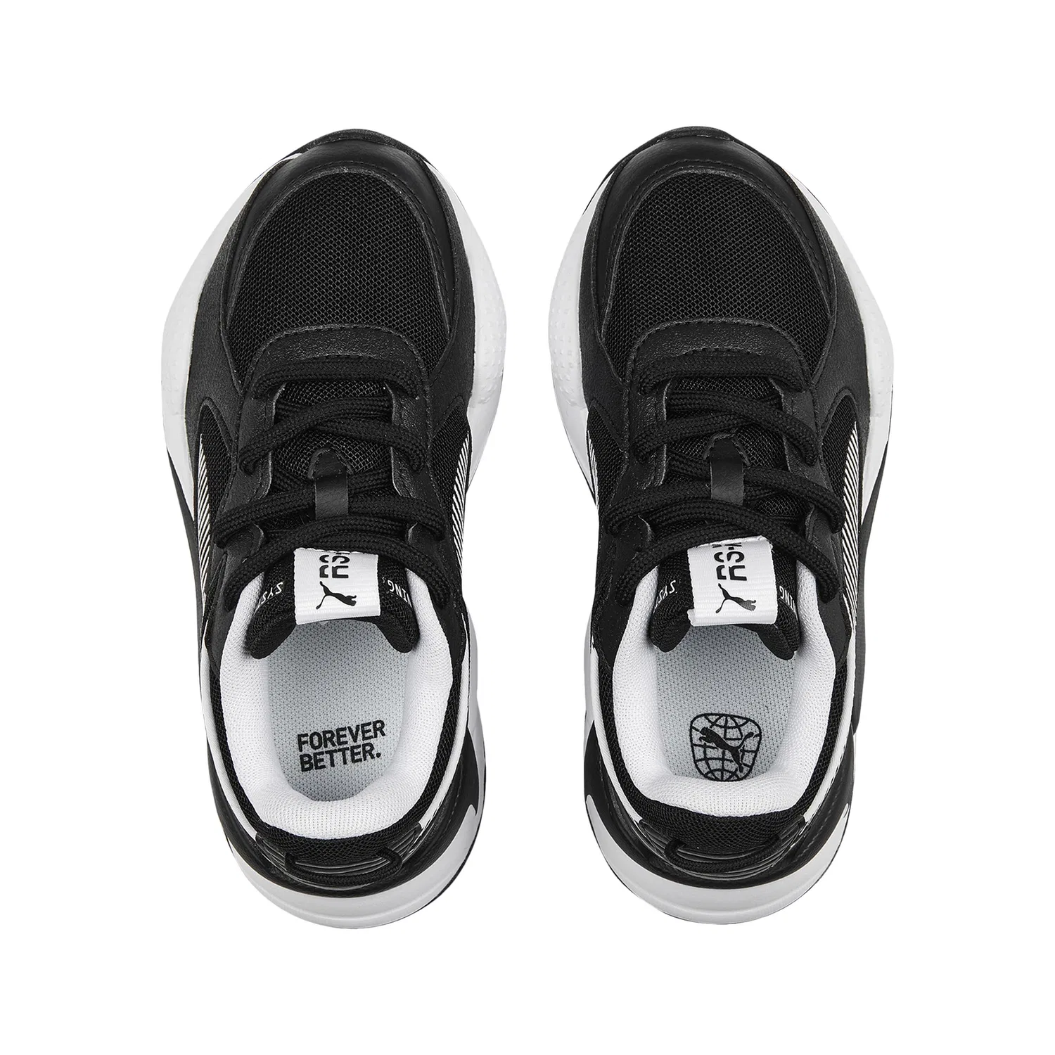 Детские кроссовки Puma RS-X B&W PS, Schwarz — фото 3