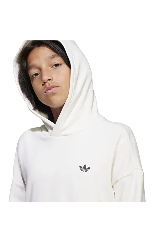 Детское худи для мальчиков хлопковое Adidas, White — фото 4