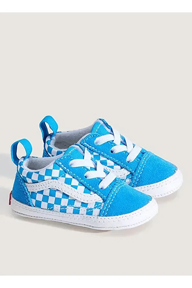 Детские пинетки для новорожденных с принтом Old Skool Crib Vans, Blue — фото 2