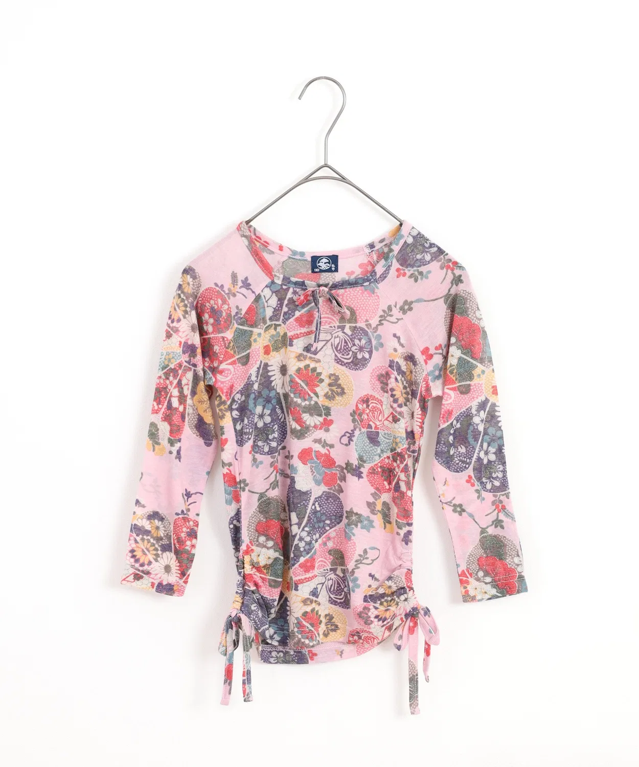 Детская блузка с длинным рукавом с принтом, Kimono Print FUNALIVE, Pink — фото 4