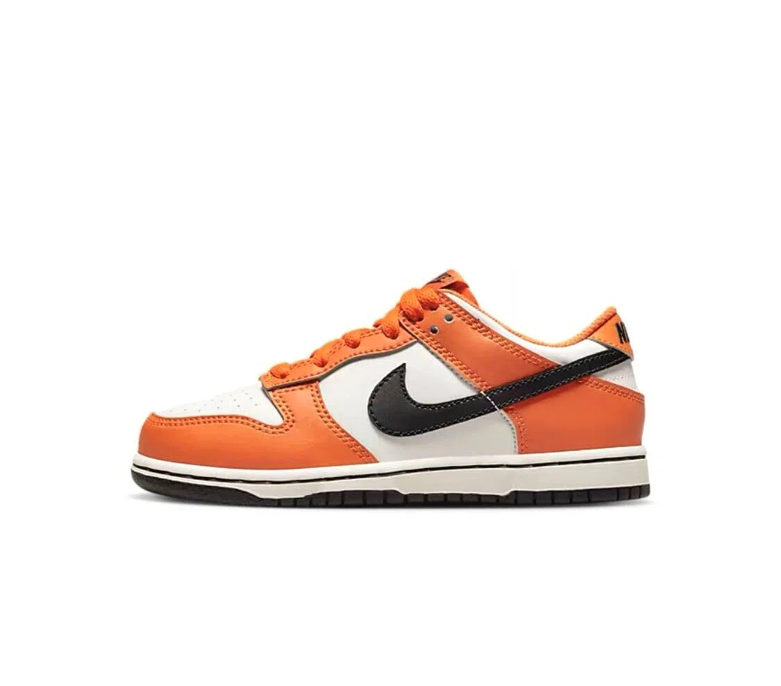 Детские кроссовки для мальчиков Dunk NIKE, Phantom Black Safety Orange