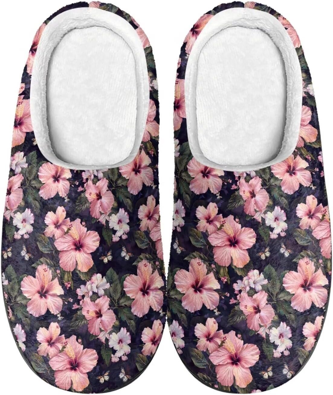 

Мужские и женские нескользящие тапочки, теплые мягкие уютные тапочки из фланели, домашняя обувь для спальни и улицы, размеры 2-12 Zcfygdx, розовый