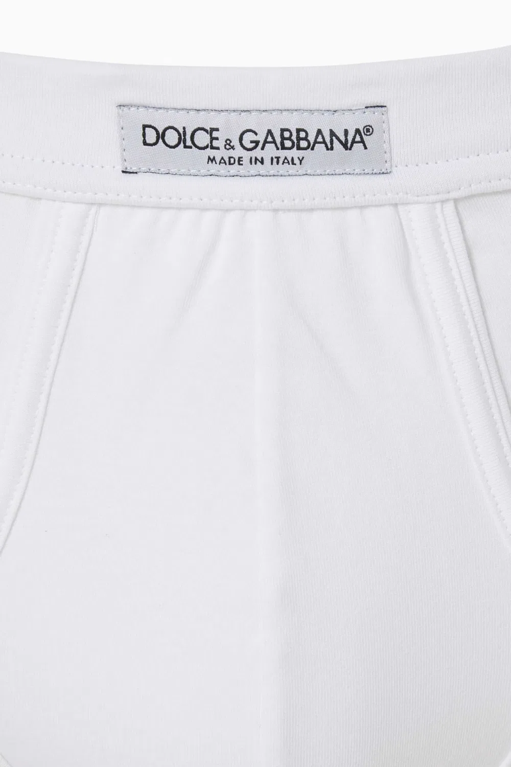 Трусы-брифы с логотипом Dolce & Gabbana, белый — фото 2
