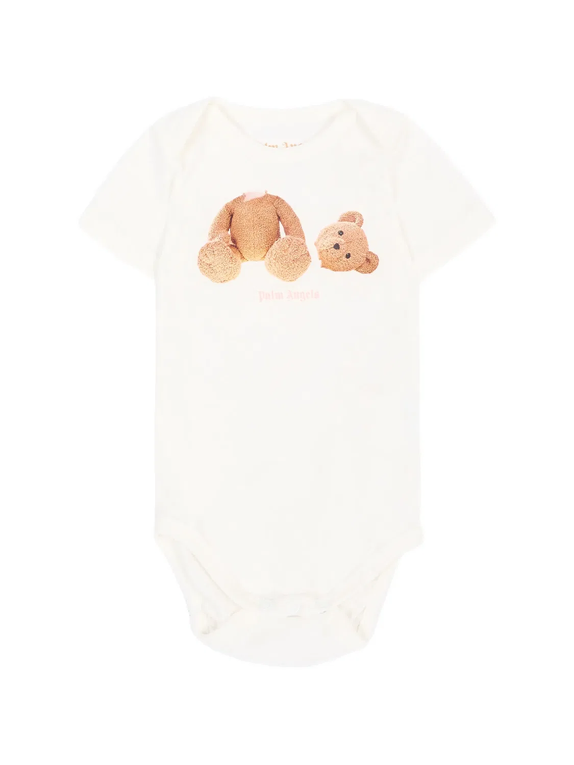Комплект из трех боди с принтом Palm Angels Kids, розовый — фото 2