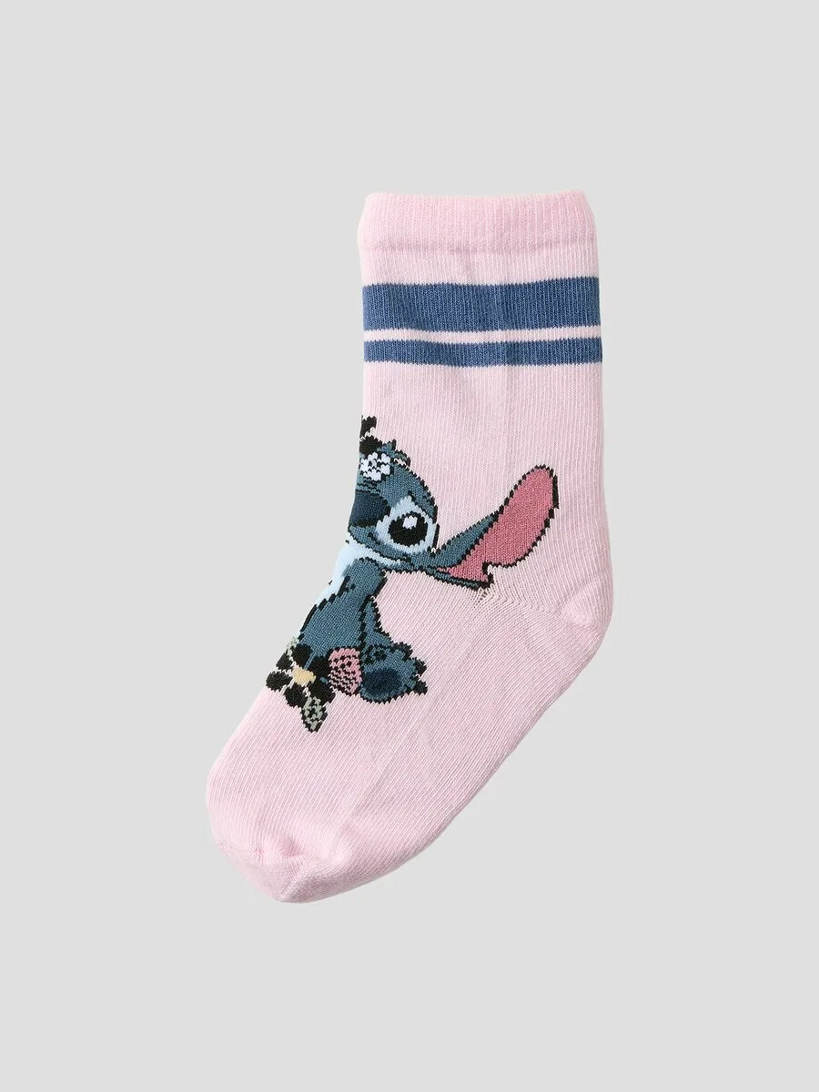 Носки NAME IT 'NMFJINEA STITCH' в темно-синем, сиреневом и розовом цветах — фото 2