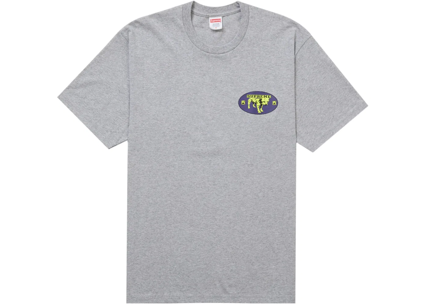 Мужская футболка с принтом Supreme Dalmatian Tee Supreme, Heather Grey — фото 2