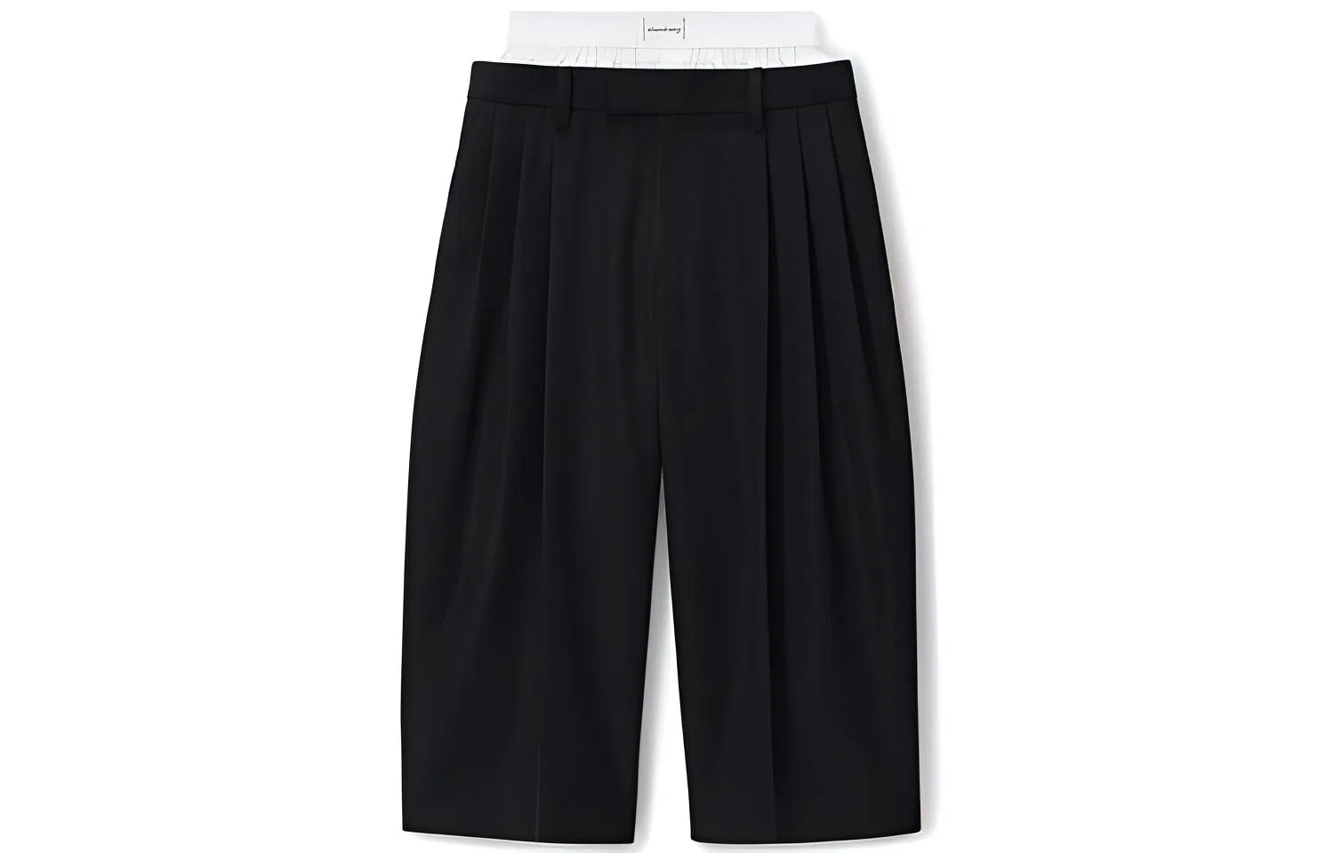 Женские брюки-карго с двойной талией Alexander Wang, Black