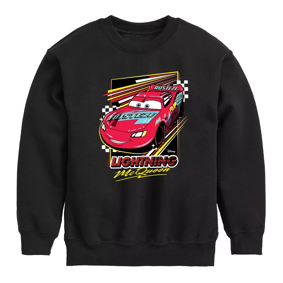 Детское худи с принтом Cars Lightning McQueen Cars, Black