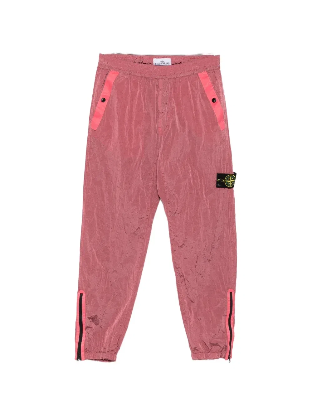 Спортивные брюки с нашивкой в виде логотипа Stone Island, розовый