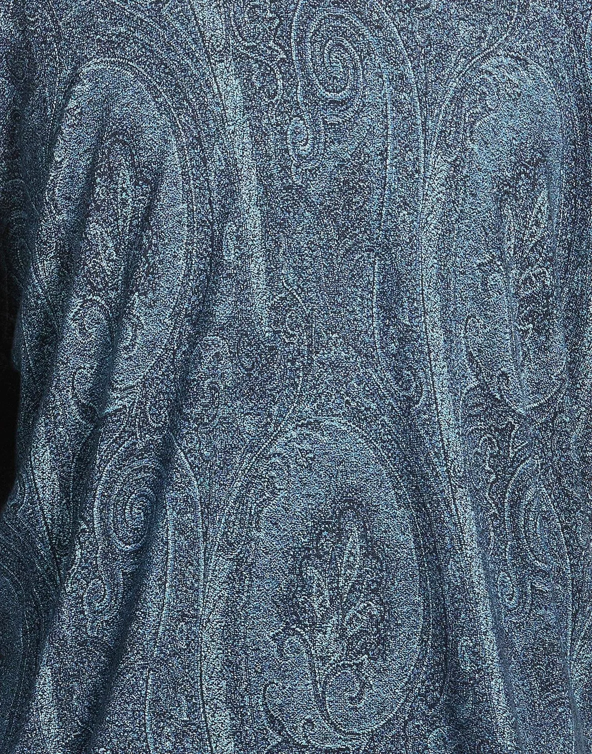 Мужской джемпер с принтом paisley Etro, темно-синий — фото 4