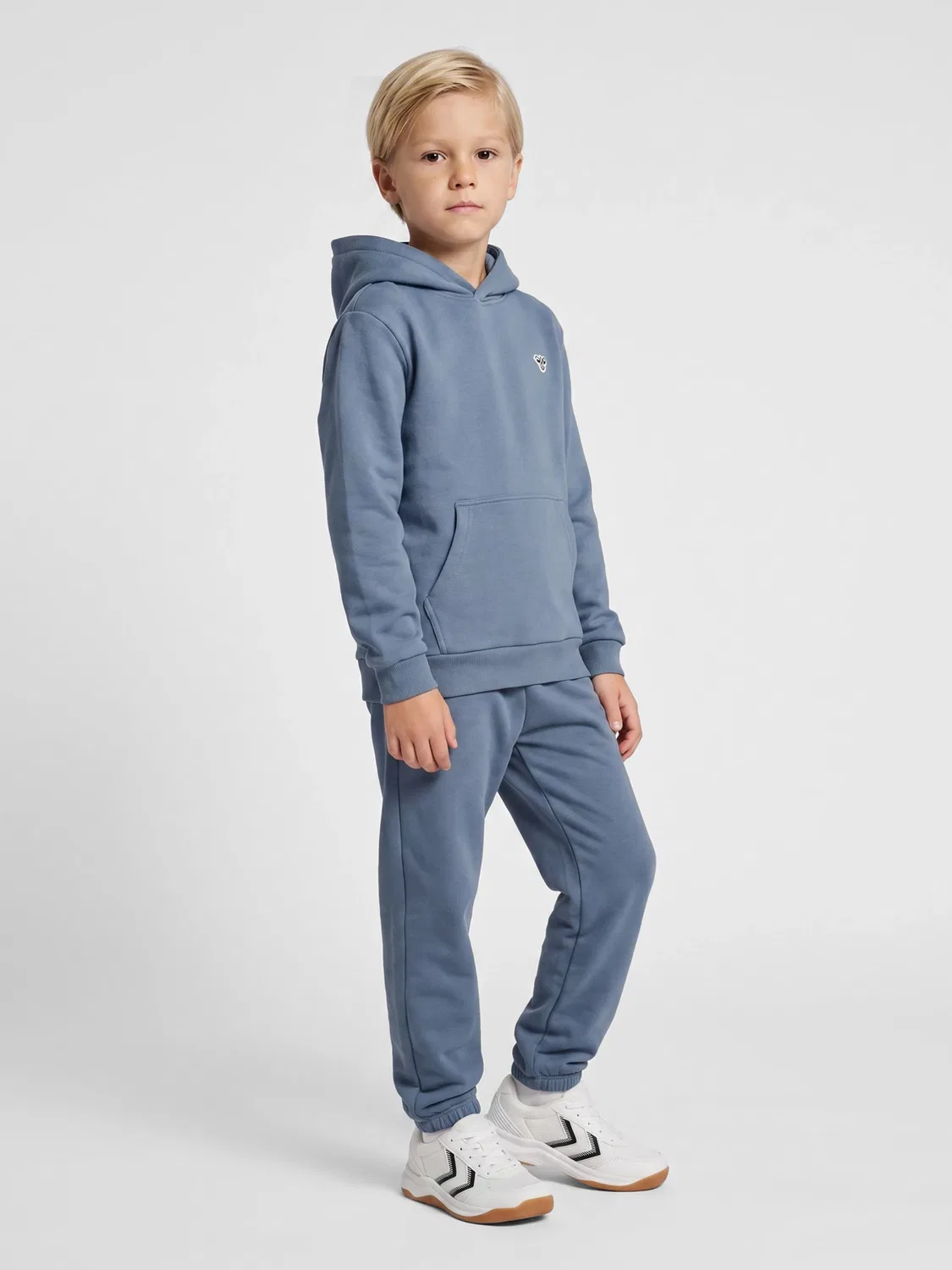 Худи свободное детское Hmljr Hummel, серый — фото 2
