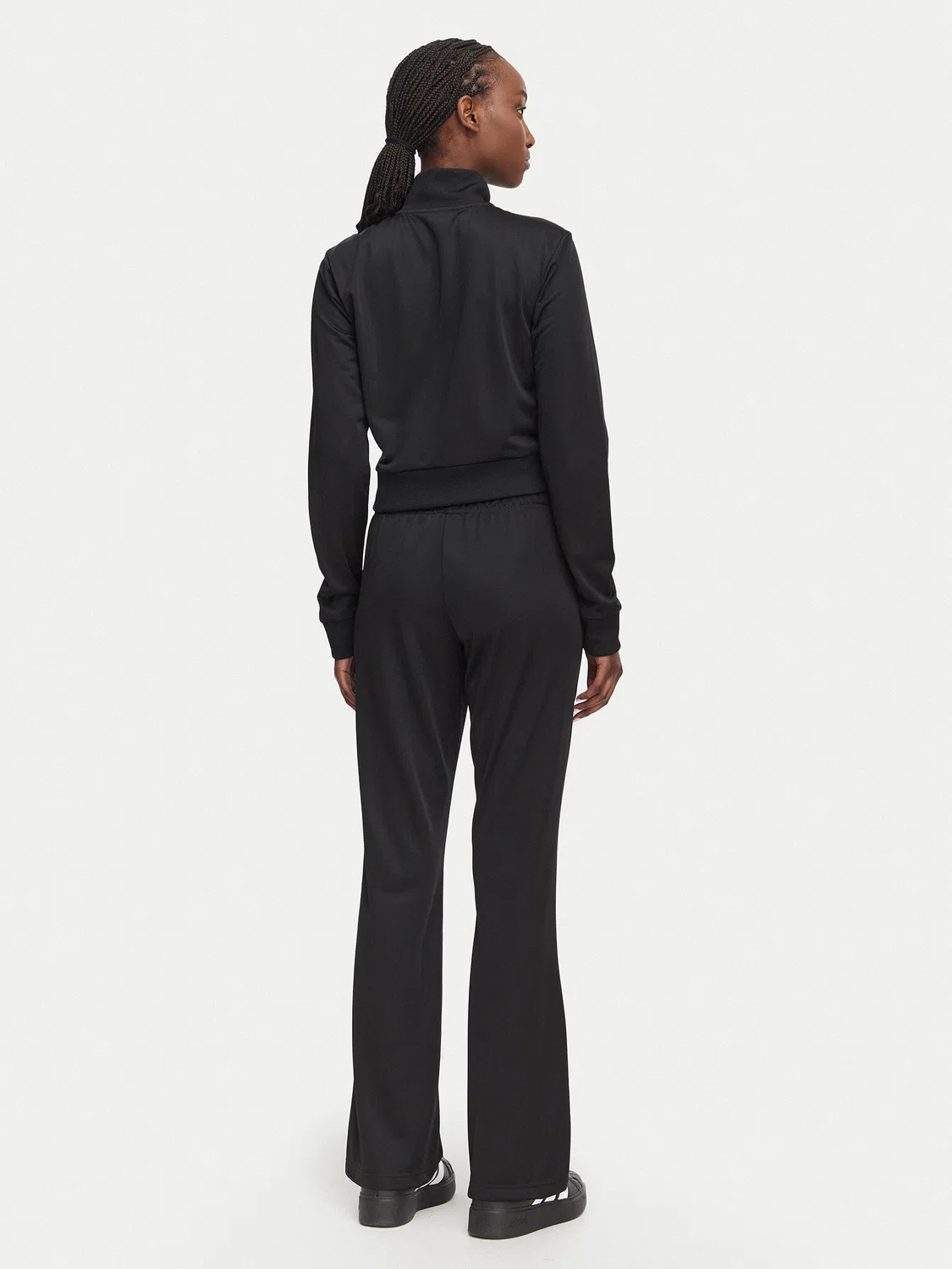Женский спортивный костюм приталенного кроя Glam Tracksuit Adidas, черный — фото 2