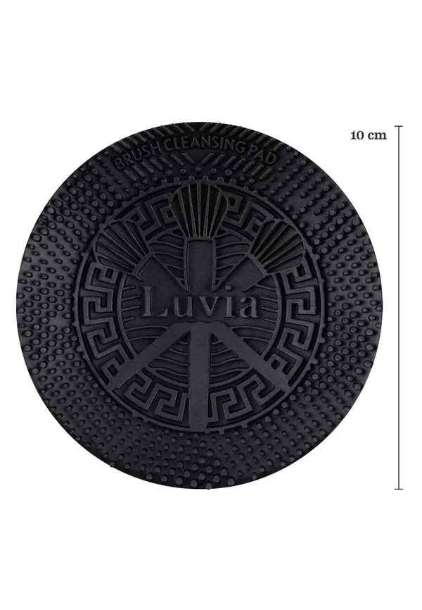 Аксессуар для чистки кистей, силиконовая подушечка, Luvia Cosmetics, черный 40 г — фото 3