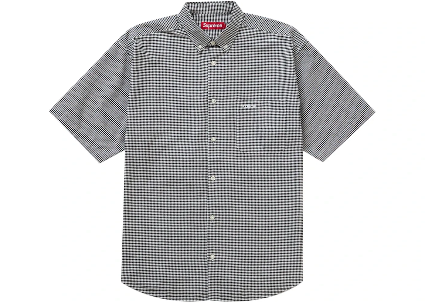 Мужская рубашка с коротким рукавом в клетку Gingham Supreme