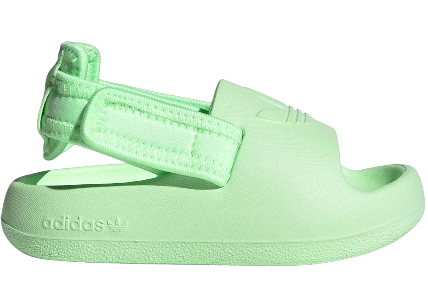 Детские сланцы с закрытым носком Adidas adiFOM Adilette Slides, Green Spark