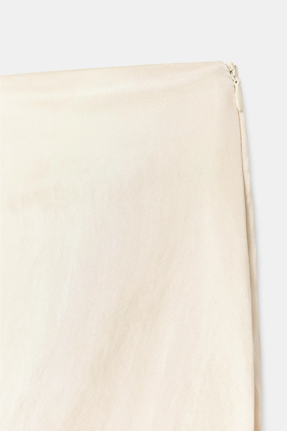 Атласная юбка миди ZARA, Beige — фото 4