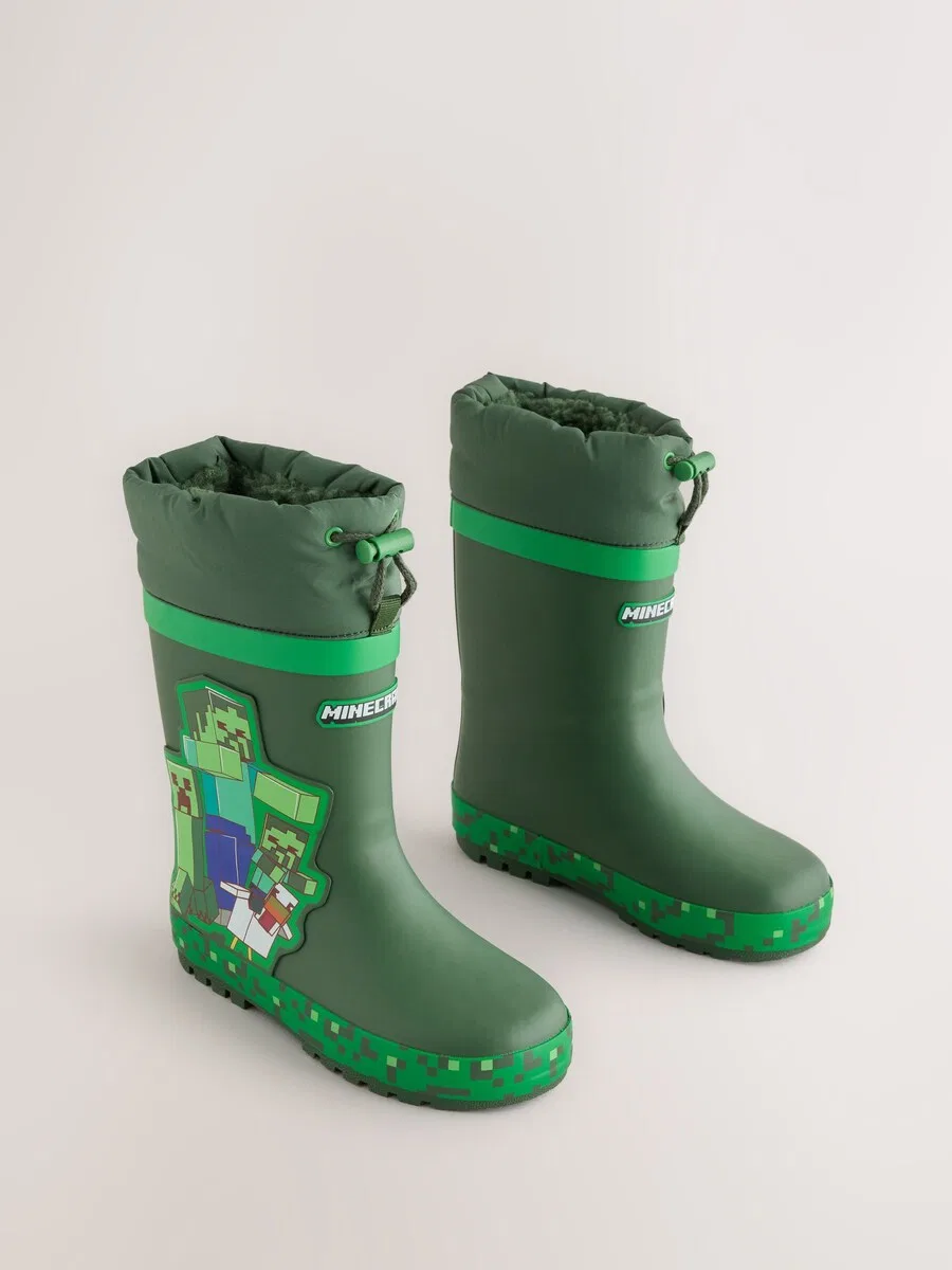 Резиновые сапоги Next Rubber Boots в травянисто-зеленом, светло-зеленом и темно-зеленом цветах — фото 3