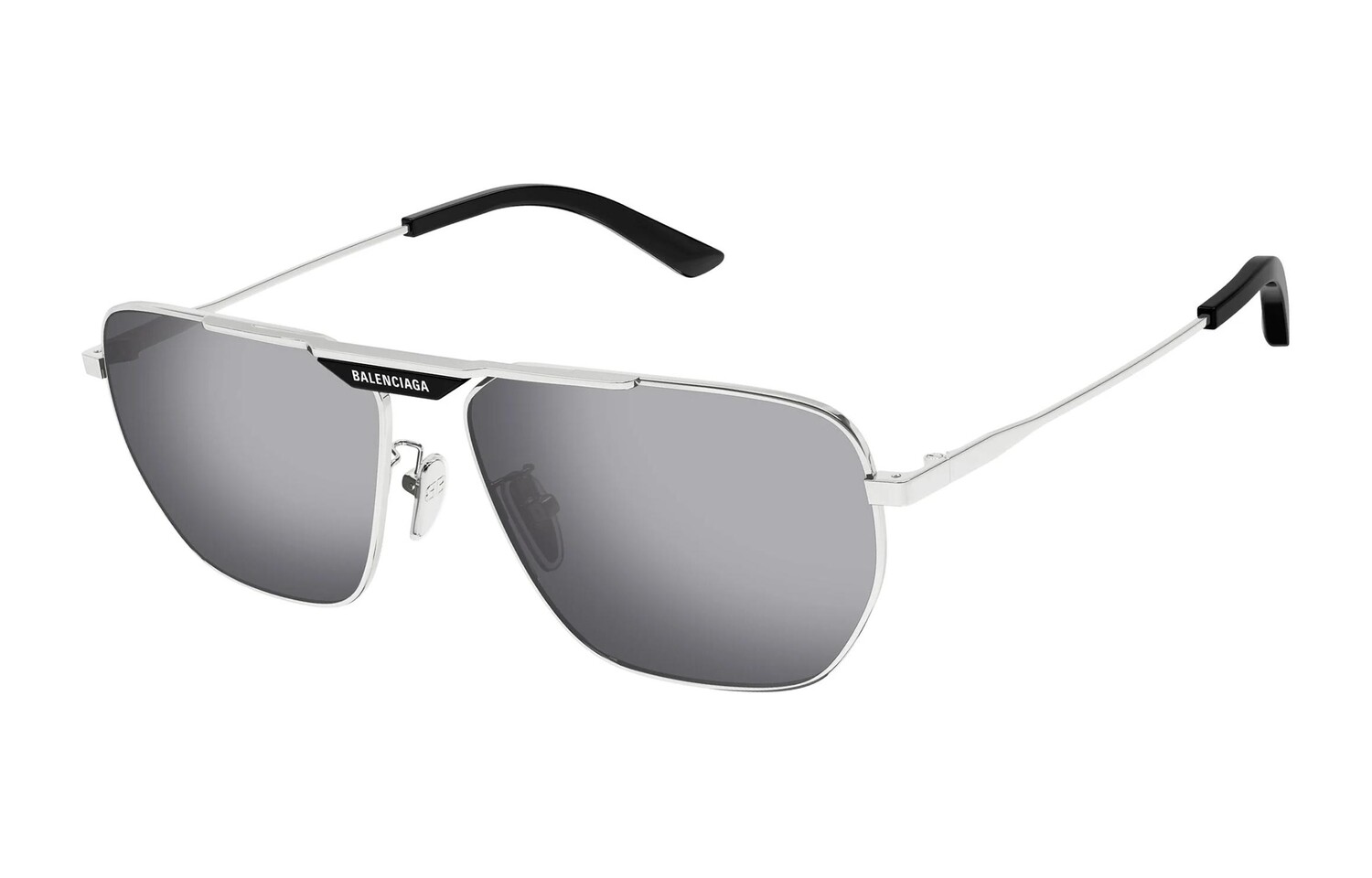 

Солнцезащитные очки Balenciaga Pilot мужские, серебряный