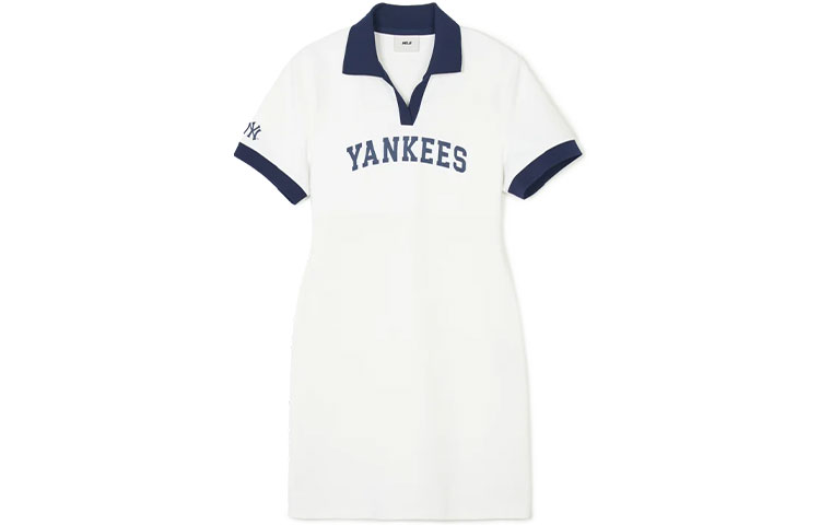 

Футболка с коротким рукавом женская слоновая кость белая MLB