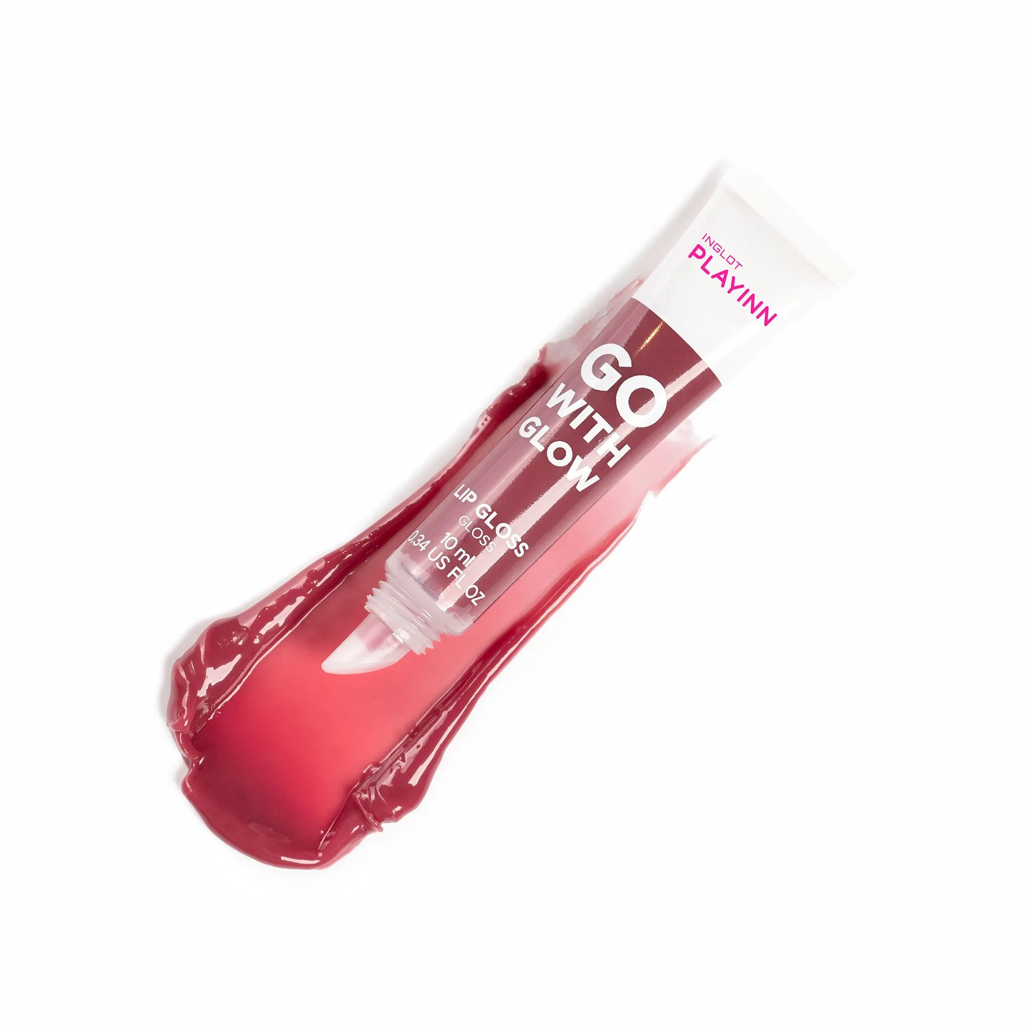 Питательный блеск для губ Playinn Go With Glow Lip Gloss Inglot, цвет go with cherry — фото 4