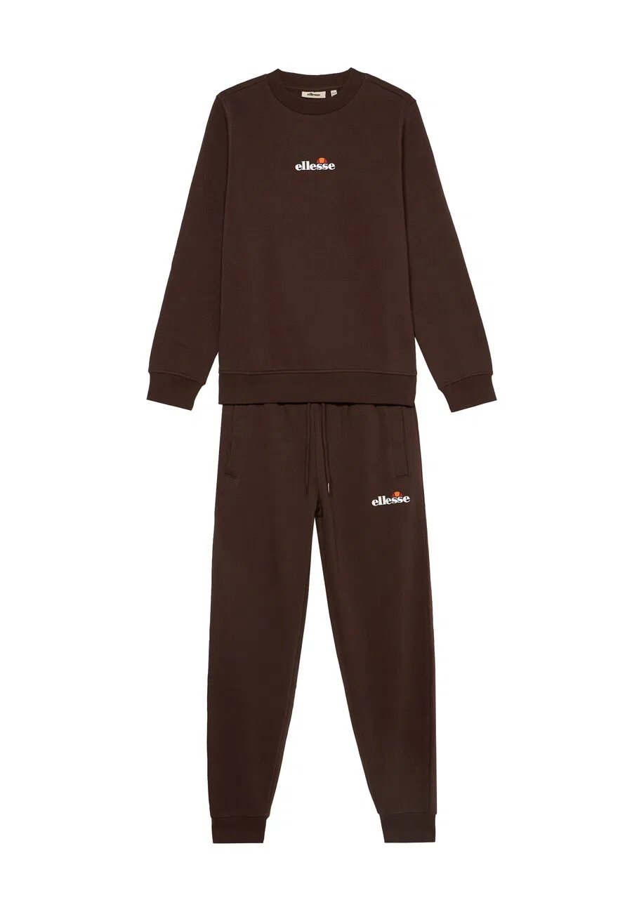 Спортивный костюм ELLESSE 'Giaveno' темно-коричневого цвета