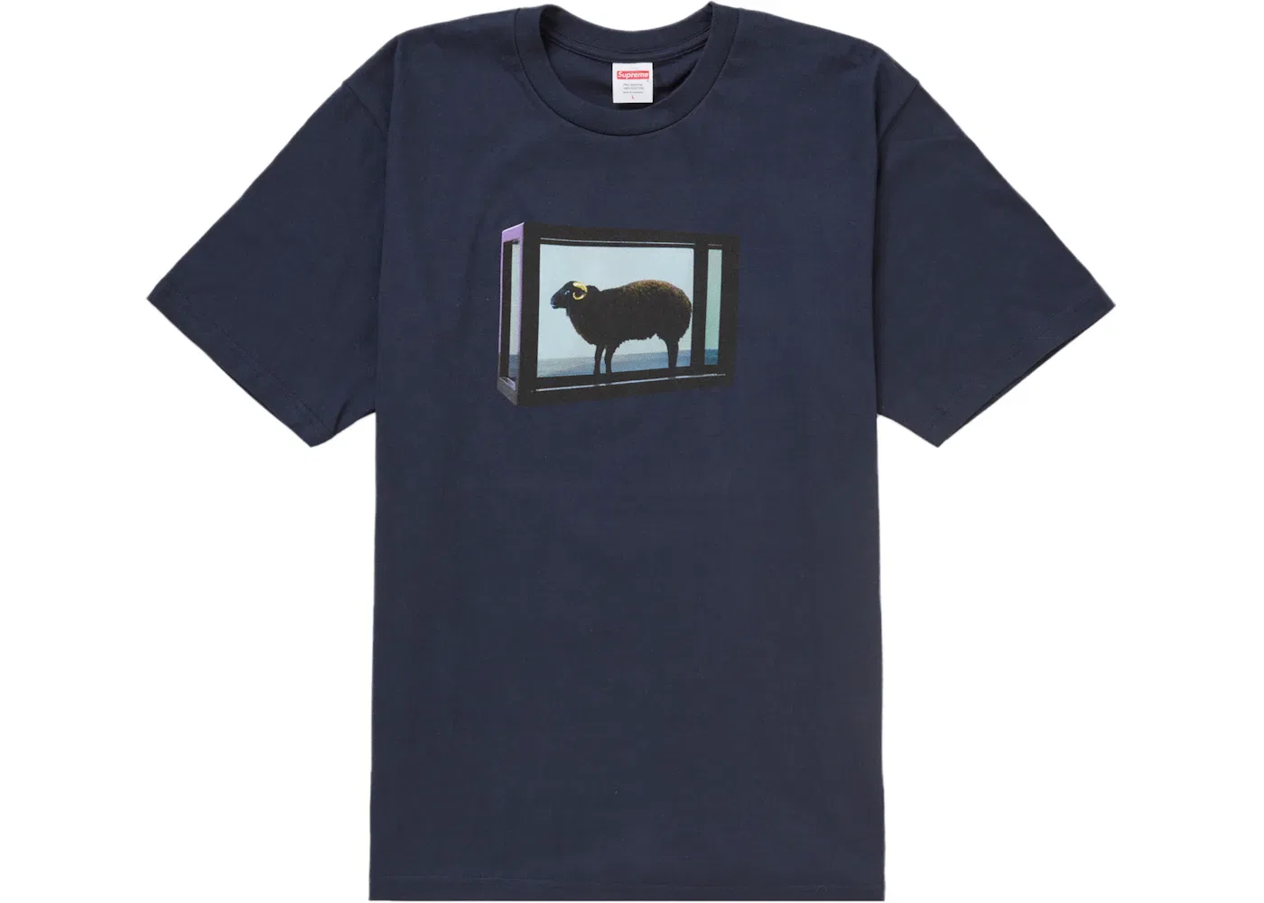 Мужская футболка с принтом Supreme Damien Hirst Tee, Navy