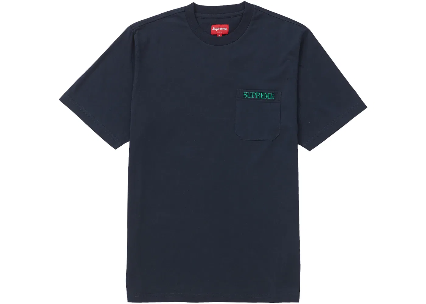 Мужская футболка с вышитым карманом Supreme Tee, Navy