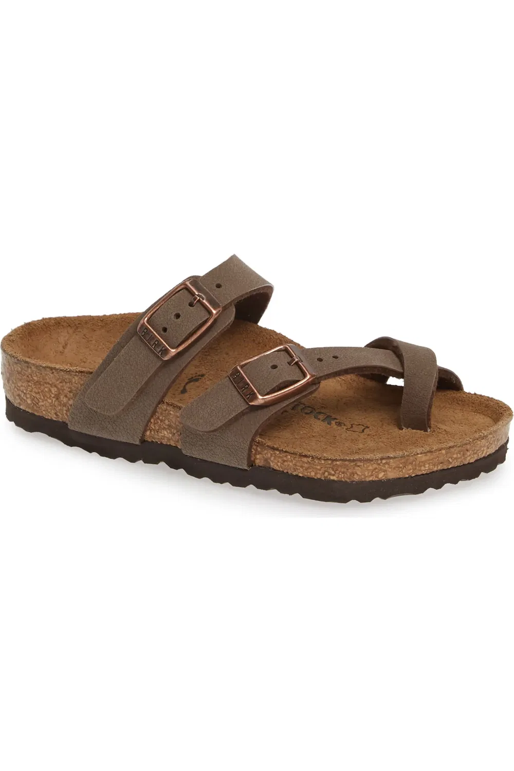 Детские сандалии с регулируемыми ремешками Mayari Birkenstock, коричневый