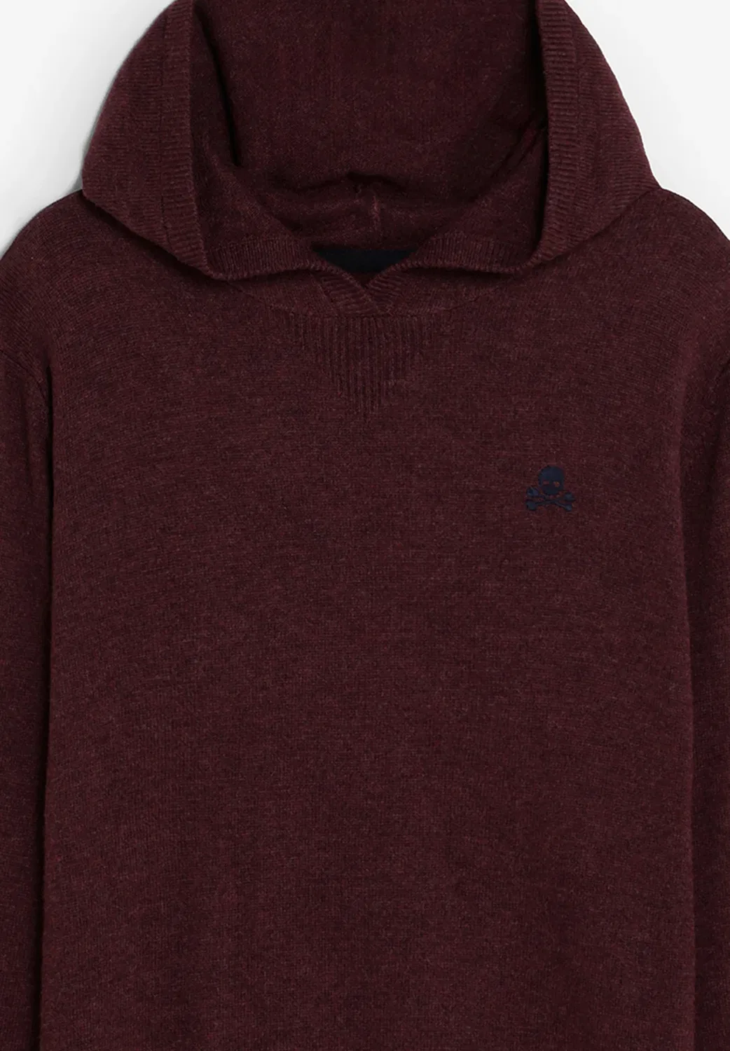 Детская трикотажная толстовка Schoodie - худи Scalpers, Burgundy — фото 3