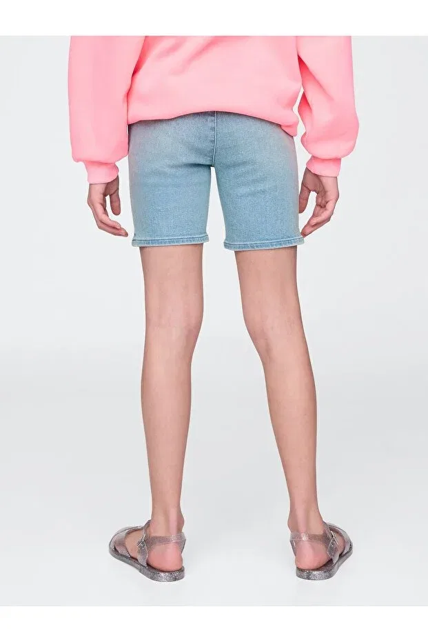 Детские шорты для девочек джинсовые Gap, Light Blue — фото 3