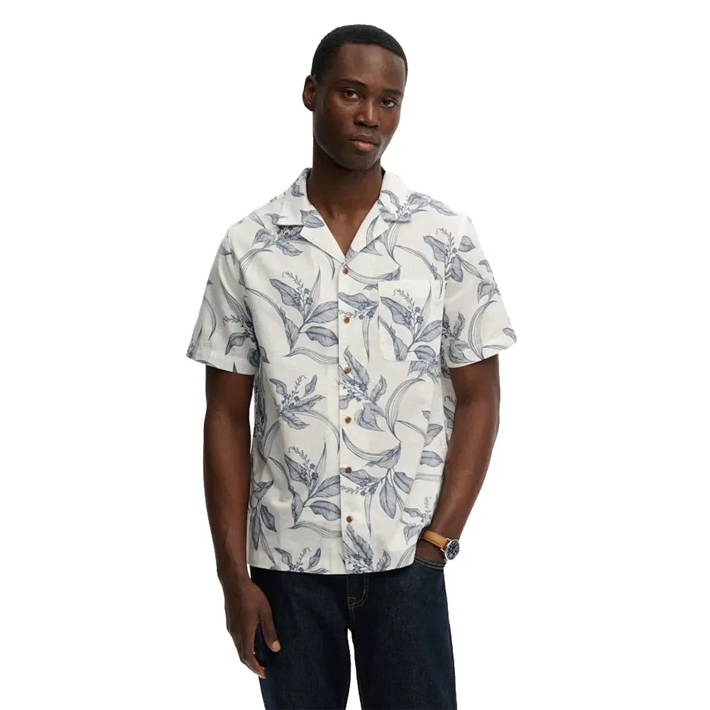 Рубашка с коротким рукавом Vintage Loom Cabana Superdry, белый