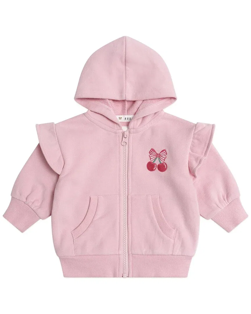 Детское худи на молнии с рюшами Apricot Huxbaby, оранжевый