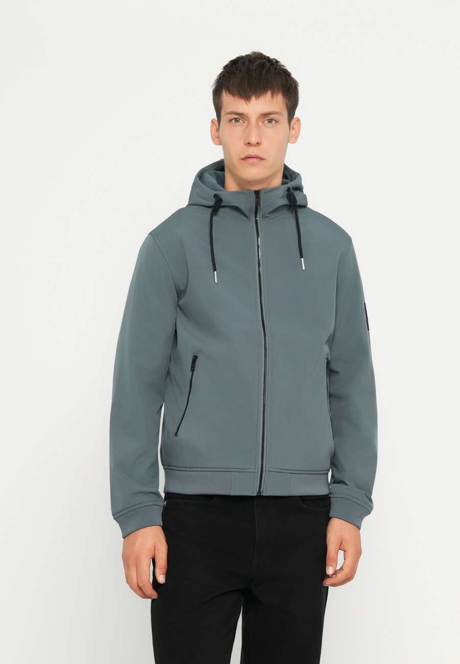 

Куртка Jack & Jones JJEBASIC HOOD, Stormy Weather/Dark Grey