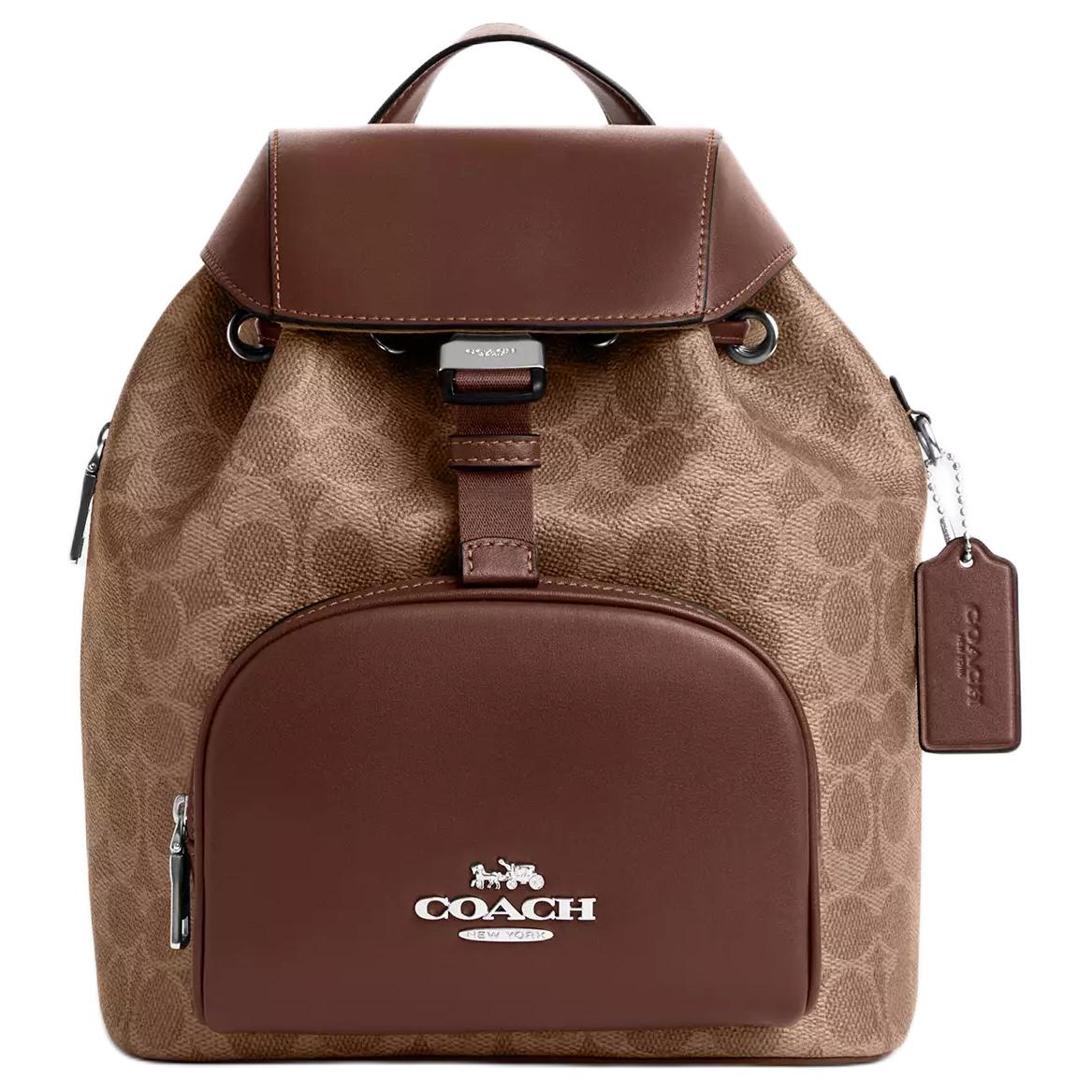 

COACH Сумка PACE Coated Canvas Small женская коричневая