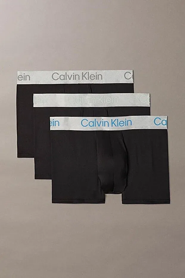 Мужские боксеры с принтом 3-шт Calvin Klein, Black