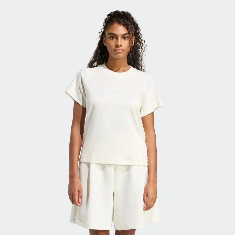 Футболка женская с принтом Sportswear KC9818 SOFT LUX TEE adidas, Белый