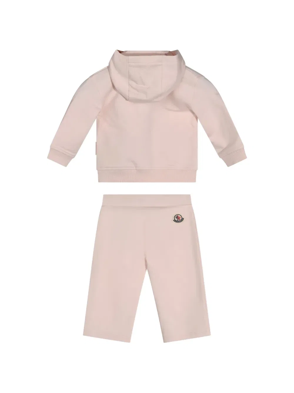 Спортивный костюм с флисовыми карманами с вышитым логотипом Moncler Enfant, розовый — фото 2
