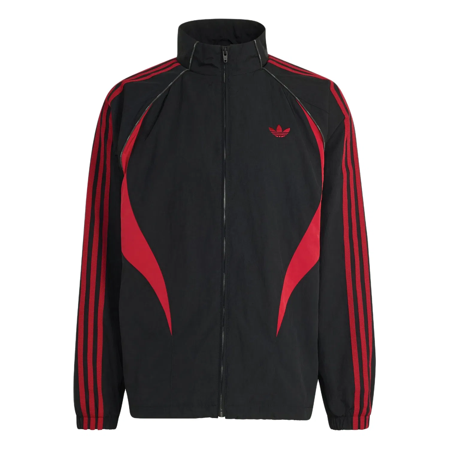 Мужская куртка с воротником-стойкой Black/Red Adidas Originals, Black/Red
