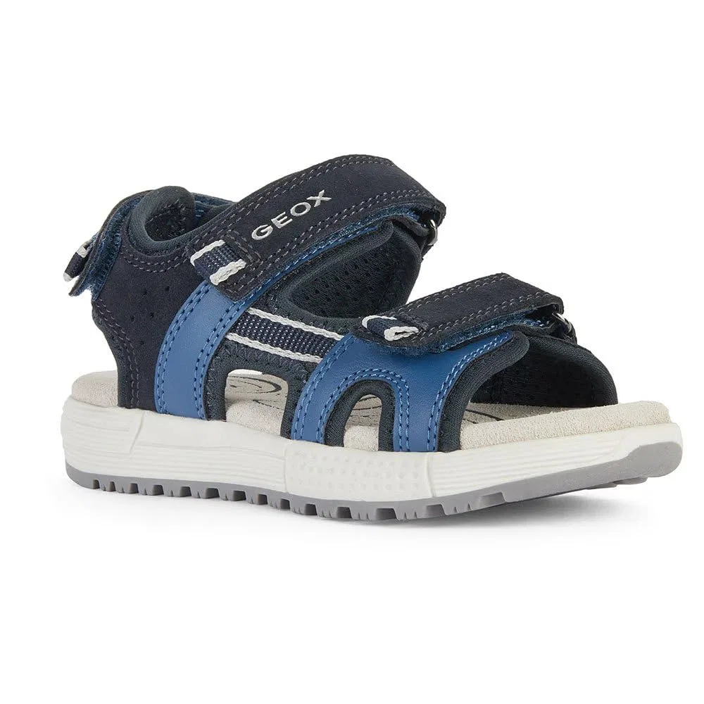 Детские сандалии для мальчиков на липучках J Sandal Album Boy Geox, Dark Navy Blue — фото 3
