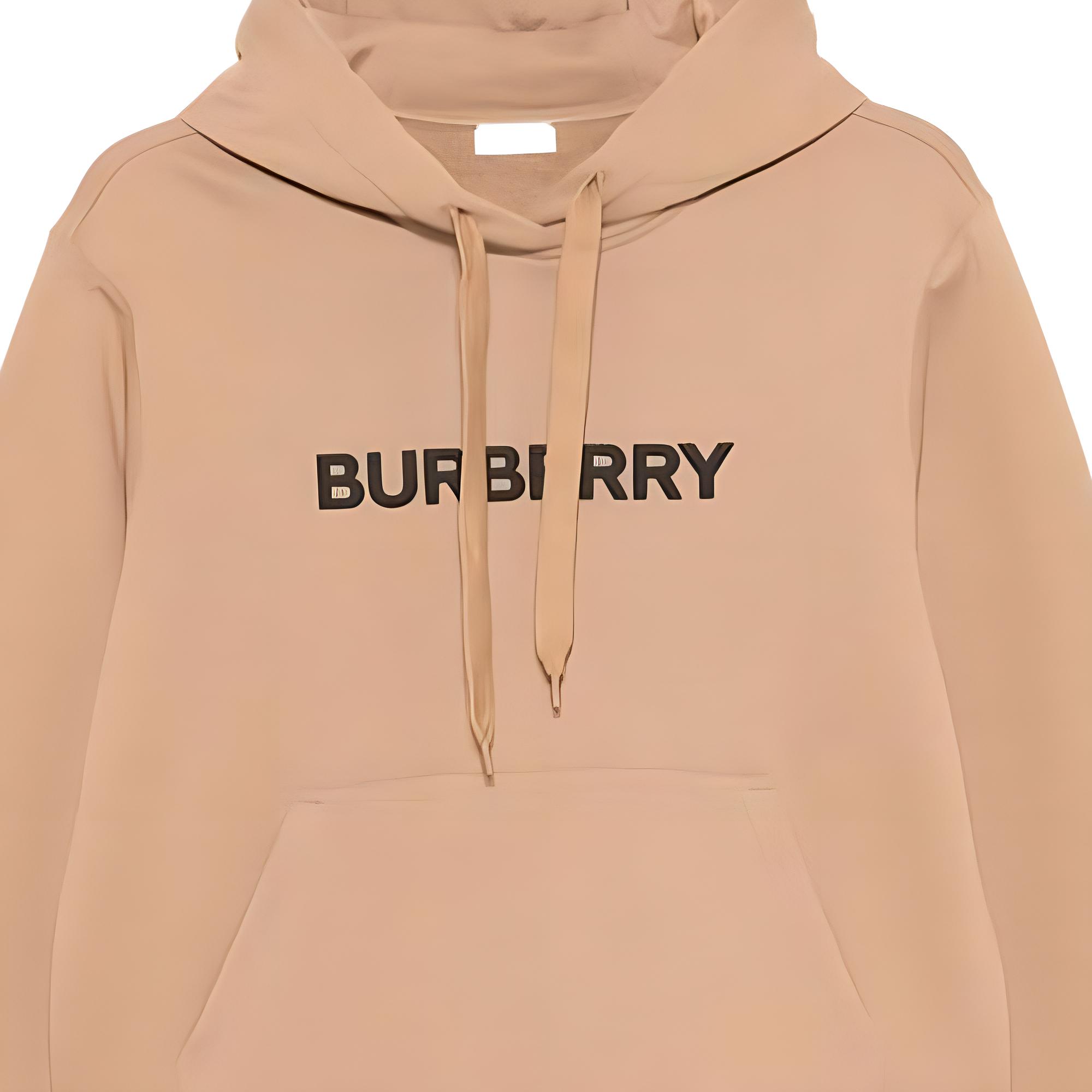 Худи Burberry Logo Detailed, хаки — фото 3