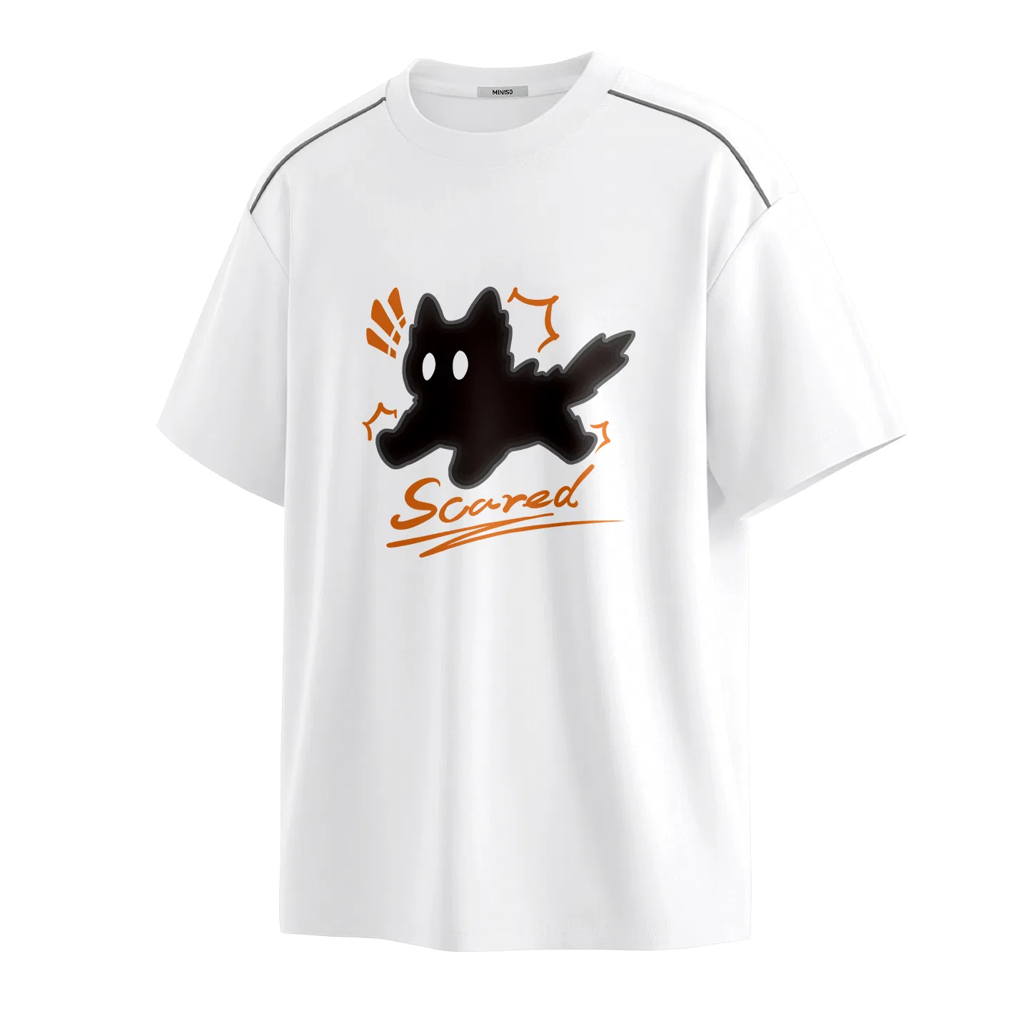 Детская футболка с защитой от солнца MINISO, Pitch Black (Fearful Black Cat) — фото 3