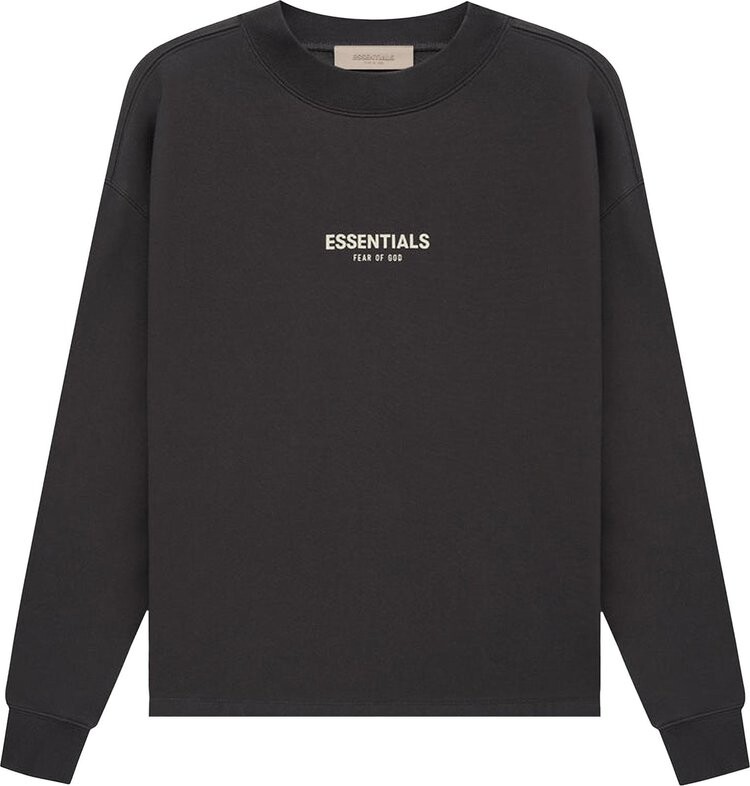 

Толстовка Fear of God Essentials Relaxed Crewneck 'Iron', черный