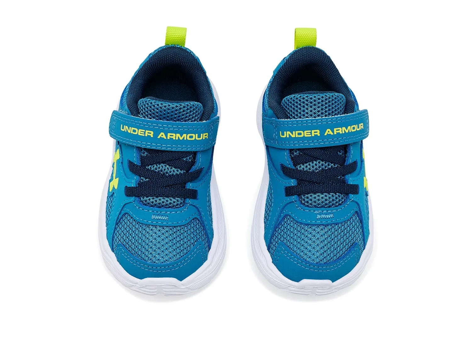 Кроссовки Charged Assert 11 Alternate Closure (для младенцев и малышей) Under Armour Kids, Aegean Blue/Academy/Flash Light — фото 3