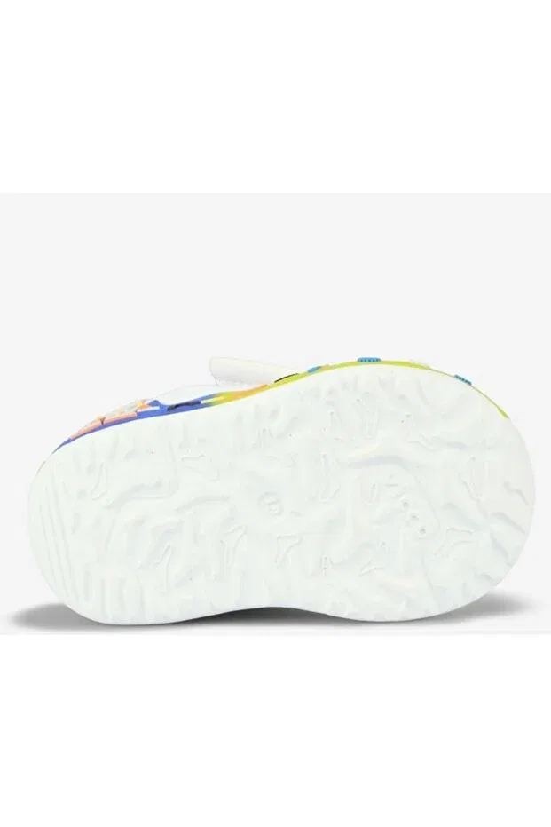 Детские кроссовки для девочек с липучкой Feti lighted white casual shoes Vicco, White — фото 4