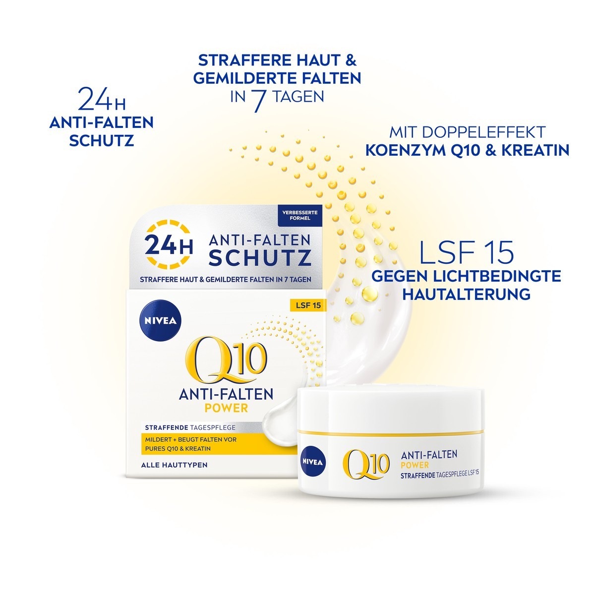 Молочко для умывания Nivea — Q10 anti-falten power extra straffende lsf , объем, 50 мл — фото 3